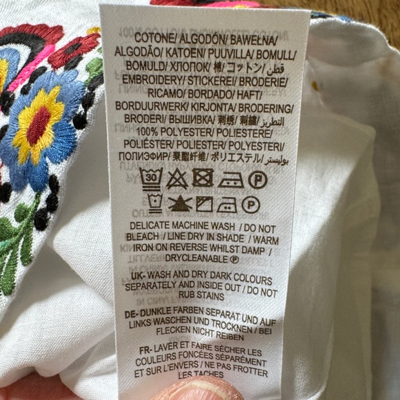 Boden Embroidered Mini Skirt Size 12 NWT - Picture 3 of 4